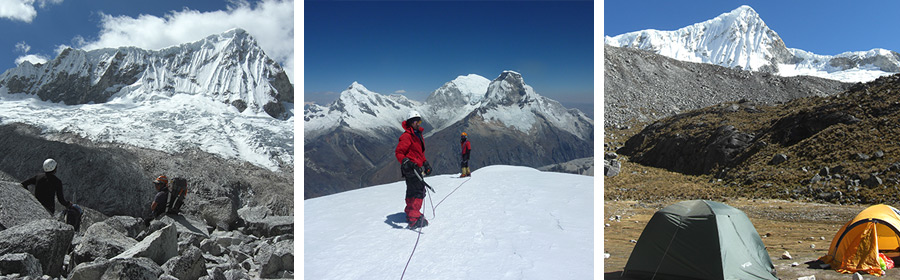 Climbing nevado Pisco